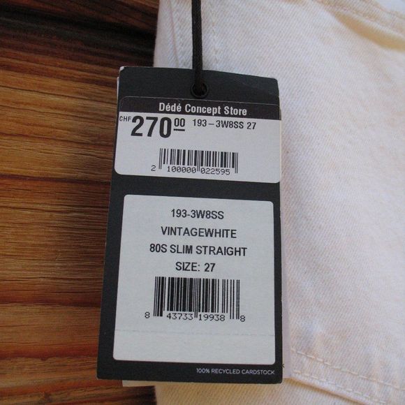 NWT Re/Done 80's Slim Straight Jeans - Picture 11 of 11